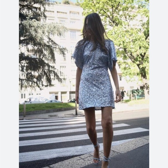 Zara Short Sequin Dress - Picture 1 of 6